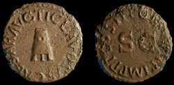 CLAUDIUS AE Quadrans