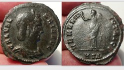 GALERIA VALERIA AE Follis RIC 43, Venus