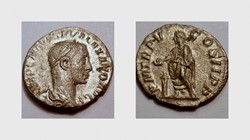 SEVERUS ALEXANDER Denarius, RIC 70, Sacrificing Over Altar