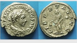 Elagabulus AR Denarius, RIC IV 107, Libertas