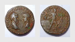 MACRINUS AE 26, Pentassarion of Marcianopolis, Artemis