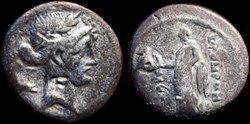Q. POMPONIUS MUSA ROMAN REPUBLIC; GENS POMPONIA AR Denarius