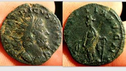 TETRICUS I Antoninianus RIC 90, Laetitia