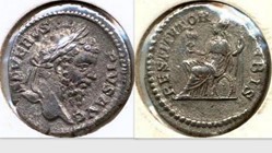 SEPTIMIUS SEVERUS Denarius RIC 288, Roma