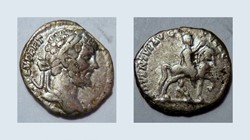 SEPTIMIUS SEVERUS Denarius, RIC 74, Severus on Horseback