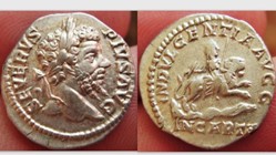 Roman Empire, SEPTIMIUS SEVERUS Denarius, RIC IV 266, Dea Caelestis
