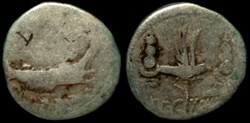 MARCUS ANTONIUS AR Denarius LEG XVII