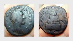 ANTONIUS PIUS Sestertius RIC 1266 (Marcus Aurelius), CONSECRATIO
