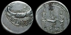 MARCUS ANTONIUS AR Denarius LEG III