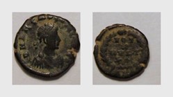 ARCADIUS AE4, RIC 65c, Vota