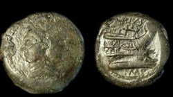 SEXTUS POMPEY; GENS POMPEIA AE As
