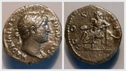 HADRIAN Denarius, RIC 183, Victory