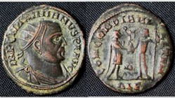 MAXIMIANUS AE Fraction RIC VI 46b, Concordia