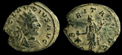 CLAUDIUS II (Gothicus) Antoninianus RIC 193, Uberitas