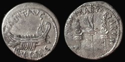 MARCUS ANTONIUS AR Denarius CHORTIVM PRAETORIARVM