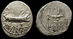 MARCUS ANTONIUS AR Denarius LEG II