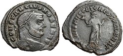 CONSTANTIUS I CHLORUS, AE Follis RIC VI 32a, Carthago