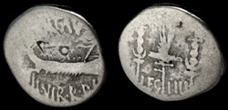 MARCUS ANTONIUS AR Denarius LEG IIII