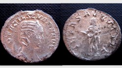 OTACILIA SEVERA Antoninianus RIC 130, Pietas