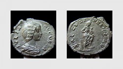 JULIA DOMNA Denarius RIC 577, Isis