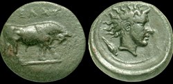 GELA, SICILY Æ Trias