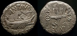 MARCUS ANTONIUS AR Denarius LEG XI