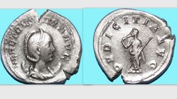 Herennia Etruscilla Antoninianus, RIC 58b, Pudicitia