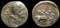 ANONYMOUS ROMAN REPUBLIC AR Denarius