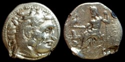 LYSIMACHUS KING OF THRACIA AR Drachm