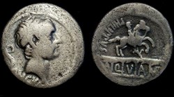 L MARCUS PHILIPPUS ROMAN REPUBLIC; GENS MARCIA AR Denarius