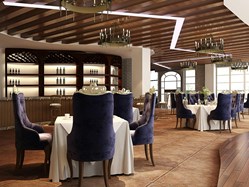 3D rendering restaurant