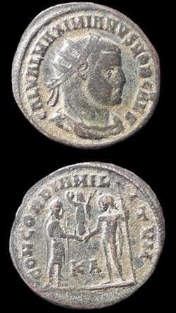 Pseudo ou néo Aurelianus de Maximien hercule...Cyzique. 1ère officine