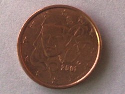 2001 - 1 cent - France