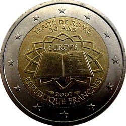 2007 - 2 euros - France - commémorative Traité de Rome