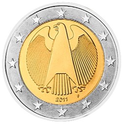 2011 - 2 euros A- Allemagne