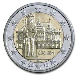 2010 - 2 euros J - Allemagne - Commémorative Brême