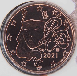 2021 - 1 cent - France