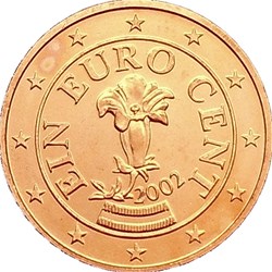 2002 - 1 cent - Autriche