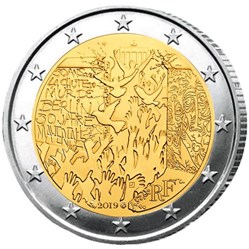 2019 - 2 euros - France - commémorative Chute du Mur de Berlin