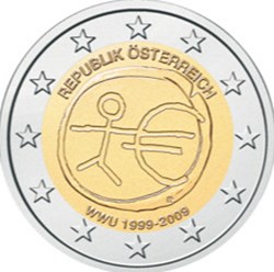 2009 - 2 euros - Autriche - commémorative 10e anniversaire de l'Union économique et monétaire
