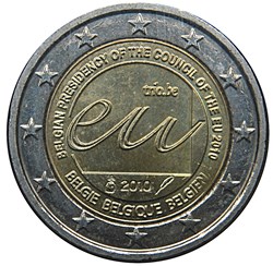 2010 - 2 euros - Belgique - commémorative Présidence belge de l'Union européenne au 2e semestre 2010