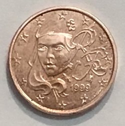 1999 - 1 cent - France