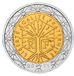 2011 - 2 euros - France