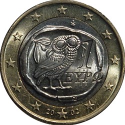 2002 - 1 euro - Grèce