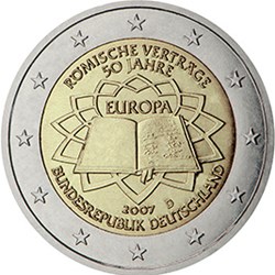 2007 - 2 euros D - Allemagne - Commémorative 50e anniversaire de la signature du Traité de Rome