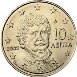 2002 - 10 cents - Grèce