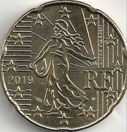 2019 - 20 cents - France