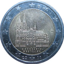 2011 - 2 euros - Allemagne - Commémorative Rhénanie-du-Nord-Westphalie