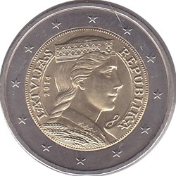2014 - 2 euros - Lettonie