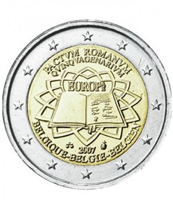 2007 - 2 euros - - Commémorative 50e anniversaire de la signature du Traité de Rome